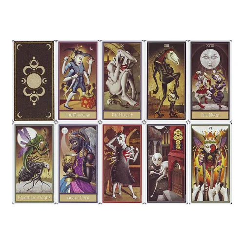 Карти таро "Таро Божевільного Місяця". Deviant Moon Tarot Borderless Edition.