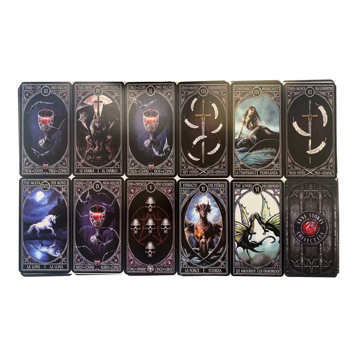 Карти Anne Stokes Gothic Tarot. Готичне Таро Анни Стокс. Таро драконів, фей та міфічних істот. — фото 5