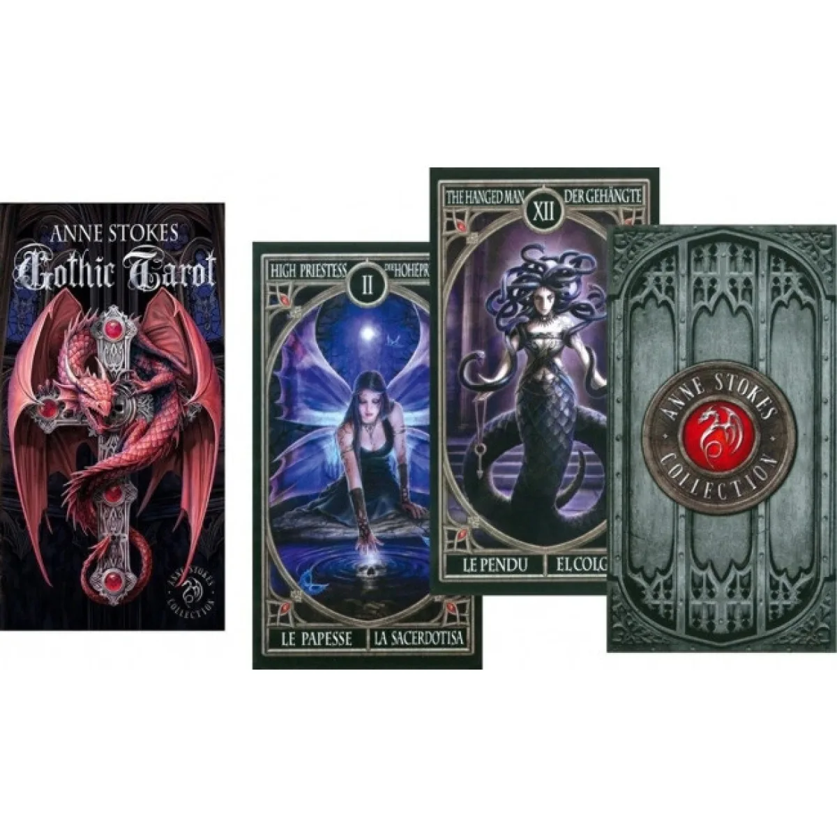 Карти Anne Stokes Gothic Tarot. Готичне Таро Анни Стокс. Таро драконів, фей та міфічних істот. — фото 3