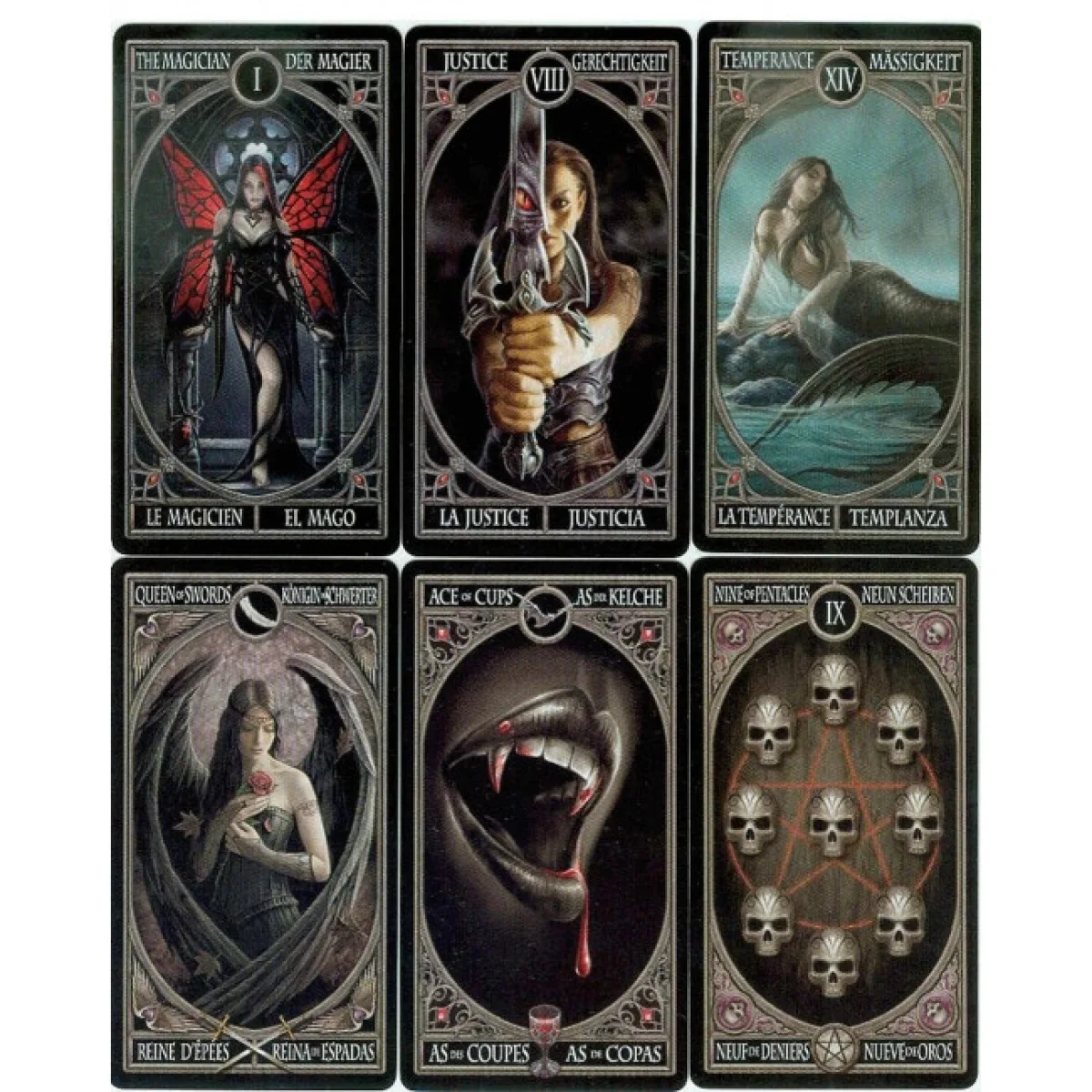 Карти Anne Stokes Gothic Tarot. Готичне Таро Анни Стокс. Таро драконів, фей та міфічних істот. — фото 4