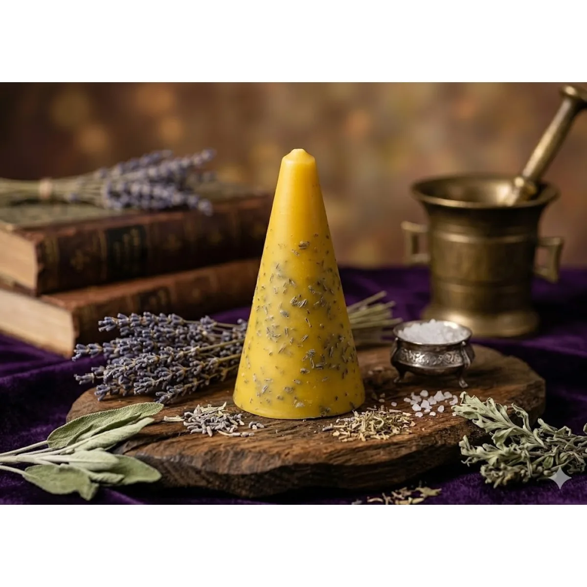 Трав'яна свічка без ґнота «Herbs & Spice» 15 см — фото 3